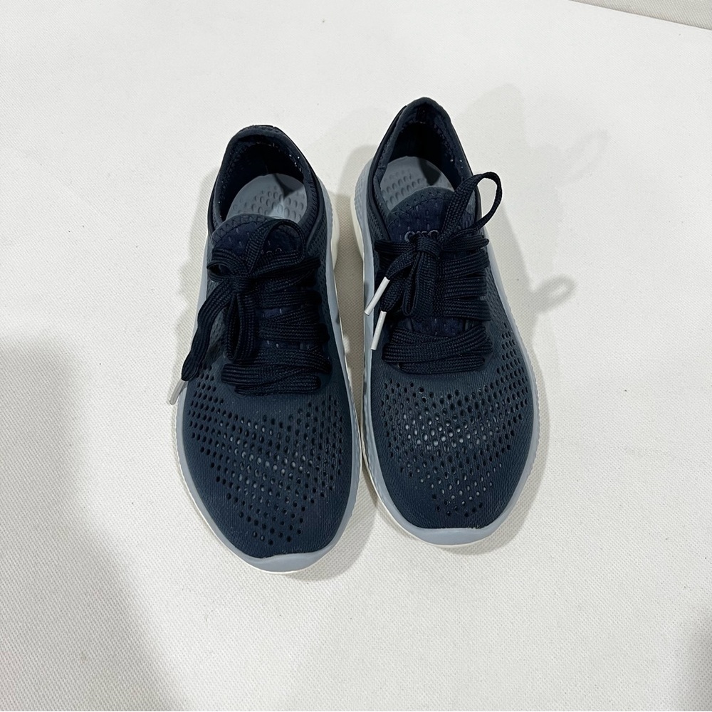 Crocs LiteRide RW 206705 Sneakers Blue/Navy/Gray Size 5 Women Waterproof - Picture 1 of 9